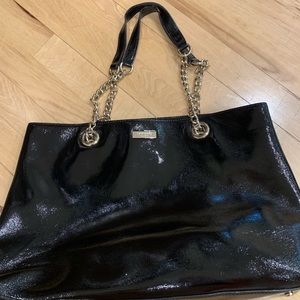 Kate spade black patent leather tote